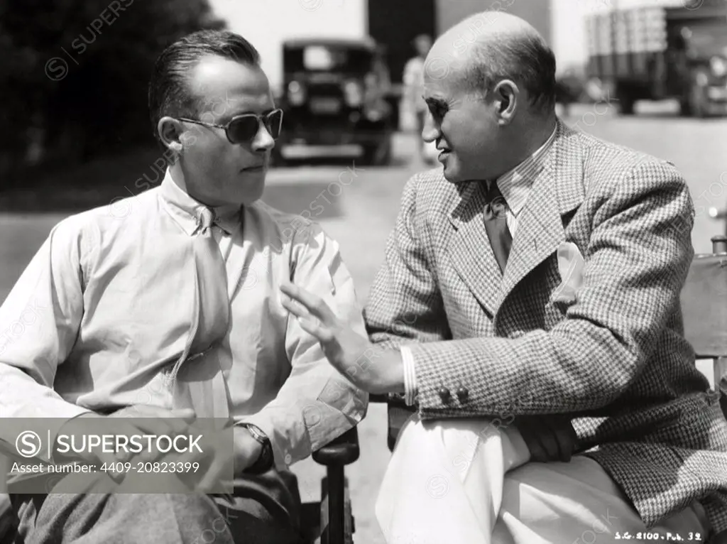 SAMUEL GOLDWYN and H. C. POTTER in BELOVED ENEMY (1936), directed by H. C. POTTER.