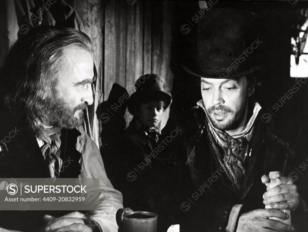 GEORGE C. SCOTT and TIM CURRY in OLIVER TWIST (1982).