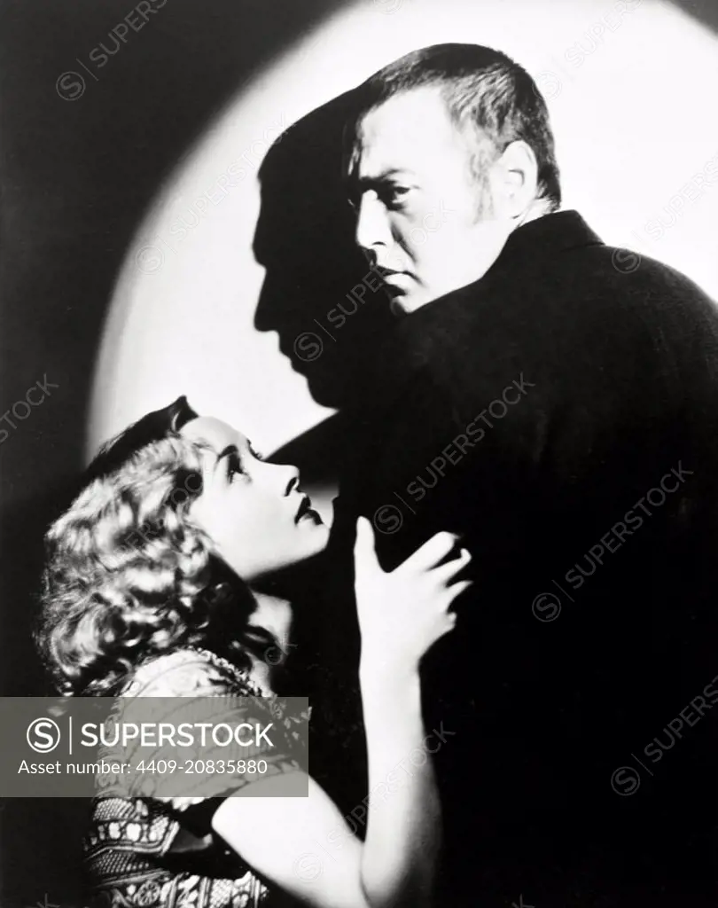 PETER LORRE and MARIAN MARSH in CRIME AND PUNISHMENT (1935), directed by PIERRE CHENAL.