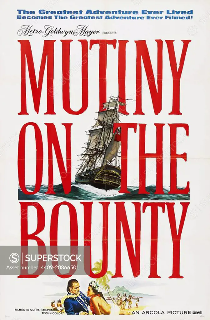 MUTINY ON THE BOUNTY (1962), directed by LEWIS MILESTONE.