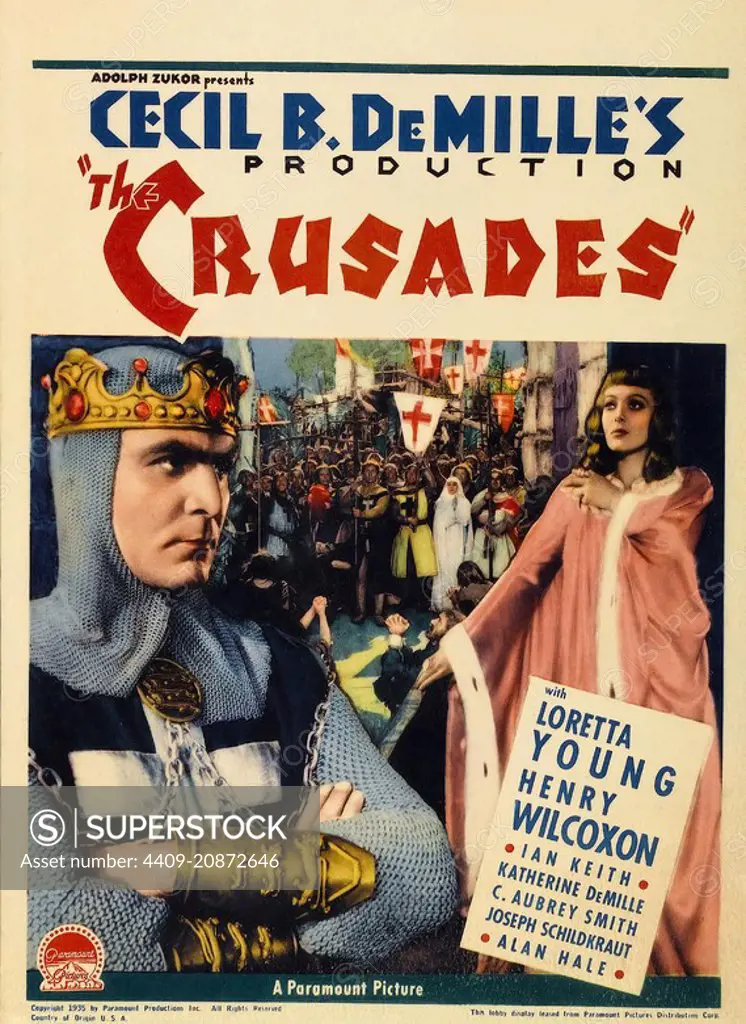 THE CRUSADES (1935), directed by CECIL B DEMILLE.