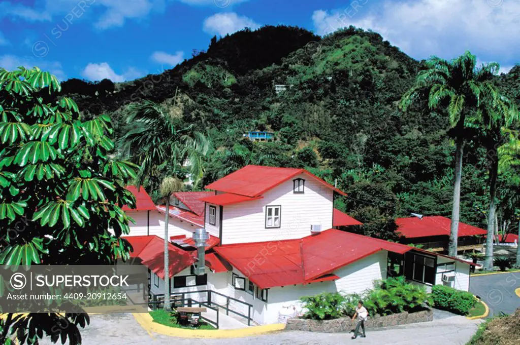 PUERTO RICO. Jayuya; Hacienda - Parador de Gripiñas; cordillera central