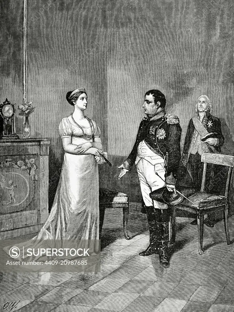 Queen Marie Louise, Duchess of Parma (1791-1847) and Napoleon I