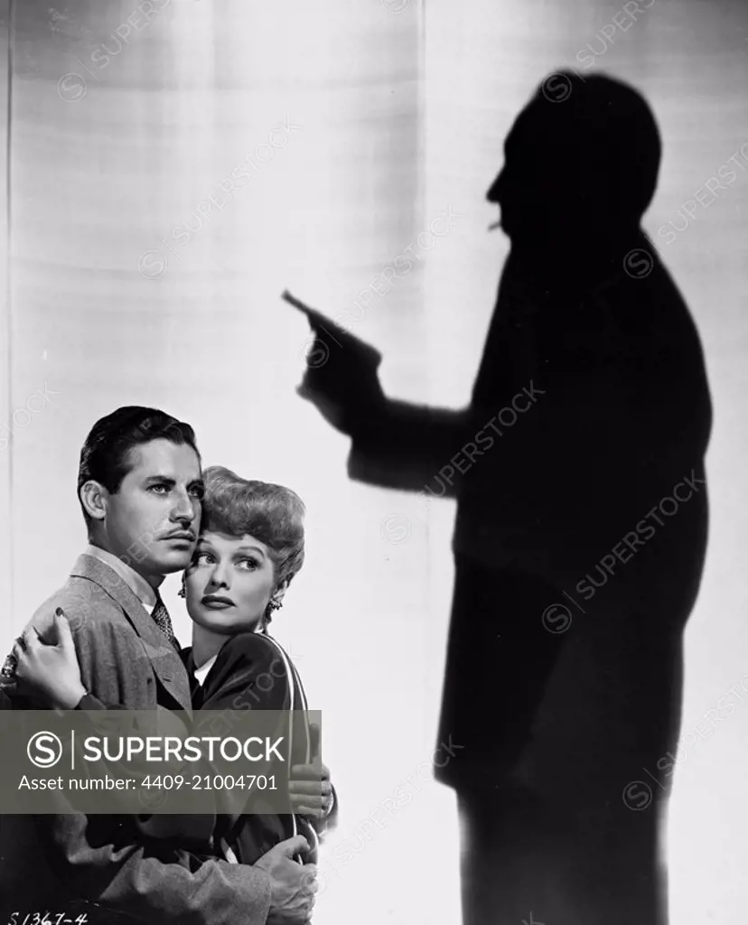 LUCILLE BALL and JOHN HODIAK in TWO SMART PEOPLE (1946), directed by JULES DASSIN.