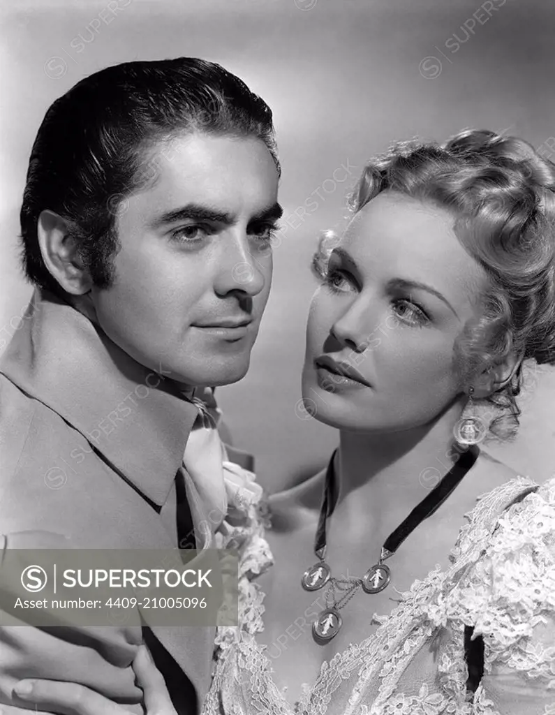 TYRONE POWER and FRANCES FARMER in SON OF FURY (1942), directed by JOHN CROMWELL.