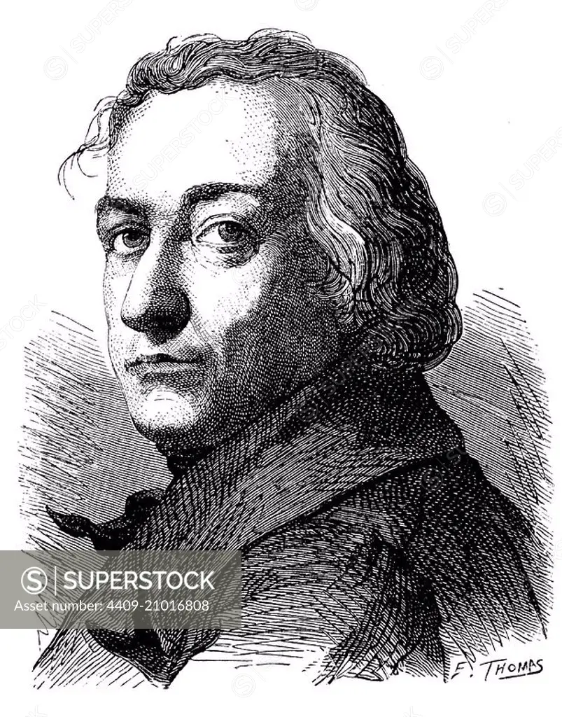 Claude-Louis Berthollet (1748-1822), French chemist. Engraving, 1873.