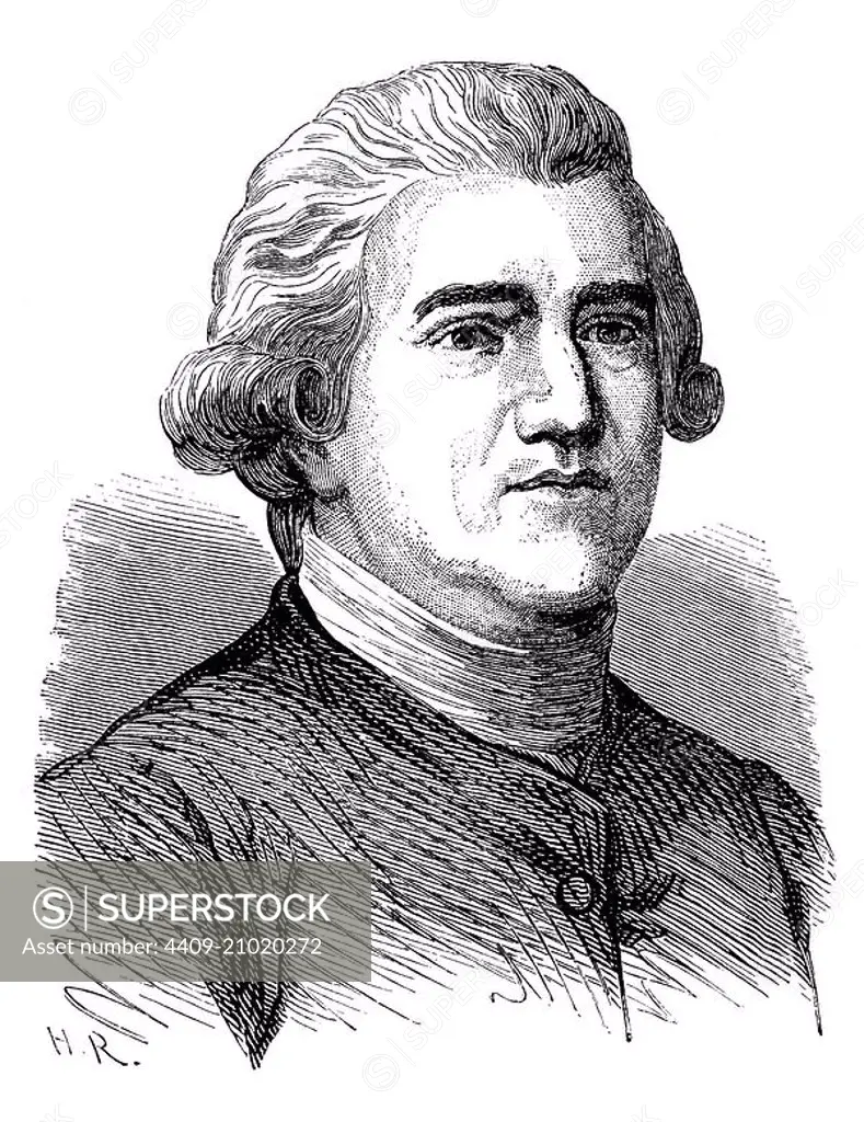 Josiah Wedgwood (1730-1795), industrial ceramista inglés. Grabado de 1873.