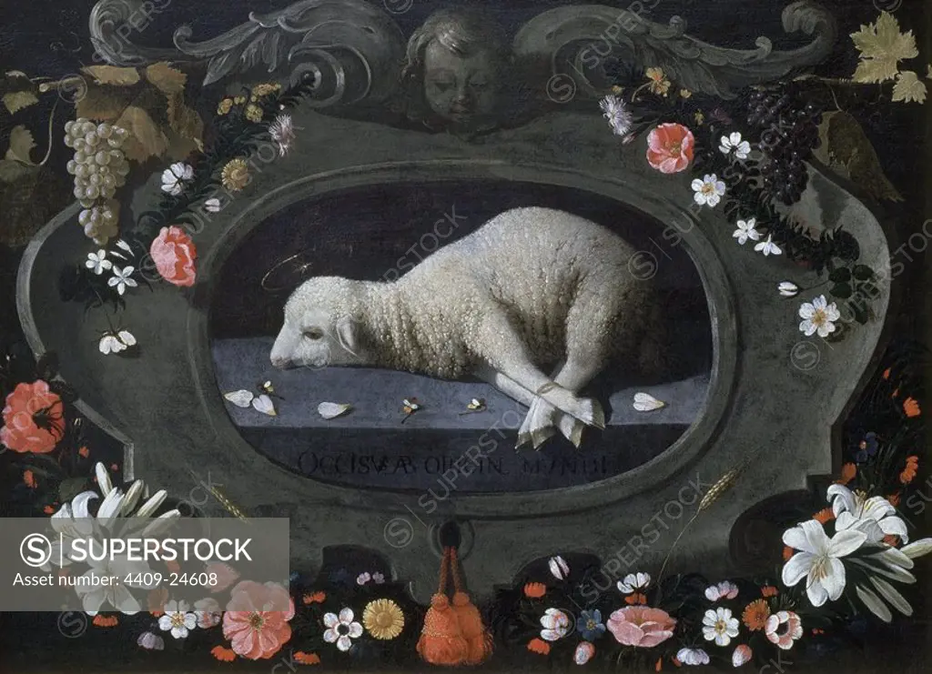 LAMB OF GOD AGNUS DEI FOLLOWING ZURBARAN 1660 1670