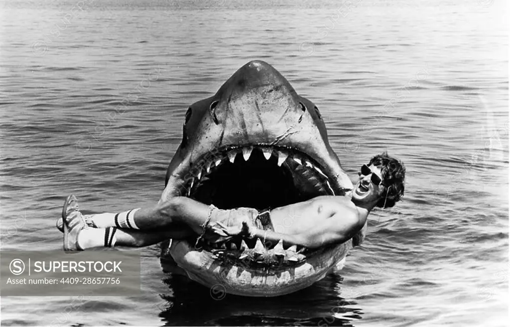 STEVEN SPIELBERG in JAWS (1975), directed by STEVEN SPIELBERG.