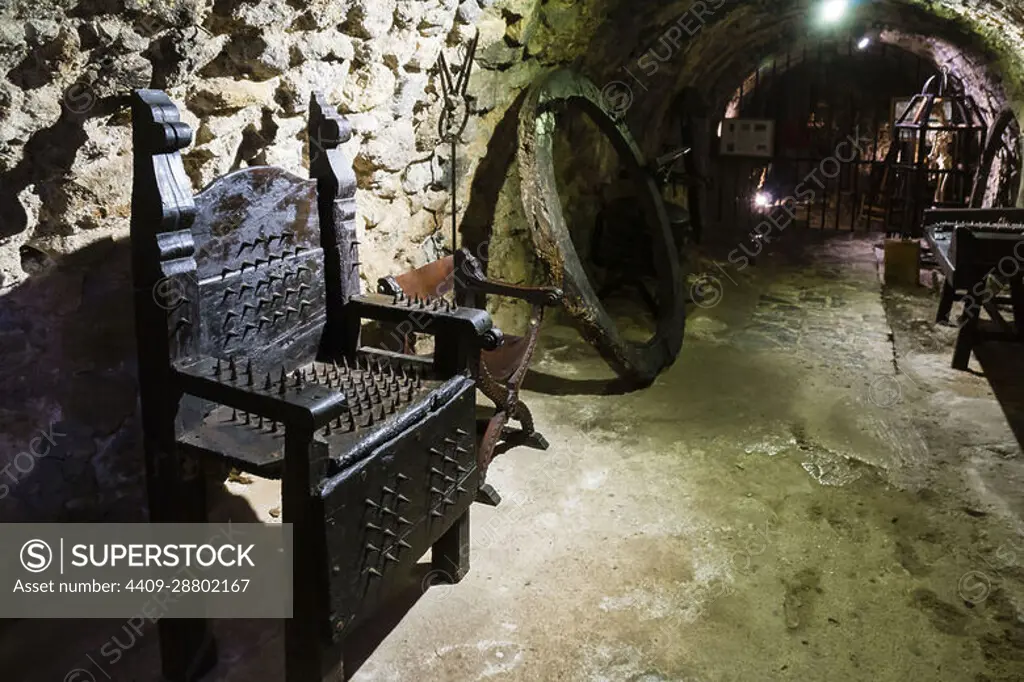 prision y sala de torturas, Sa granja, casa museo, municipio de Esporlas,Mallorca, balearic islands, spain, europe.