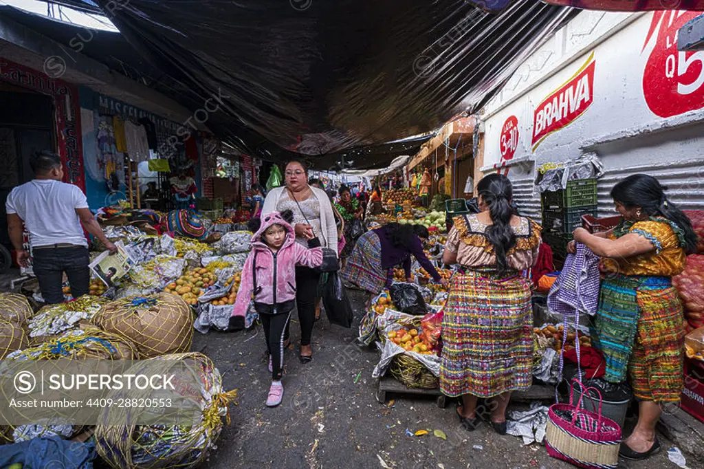 mercado Santa Cruz del Quich Guatemala America Central