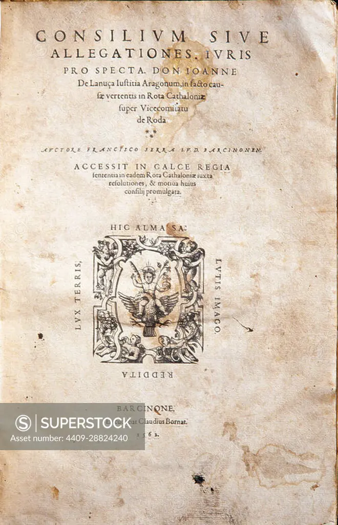 Alegación Francesc Serra, 1562. Biblioteca de l'Il·lustre Col·legi de l'Advocacia de Barcelona.