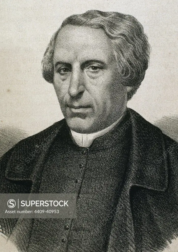 Carlo Passaglia (1812-1887). Italian theologian. Engraving.