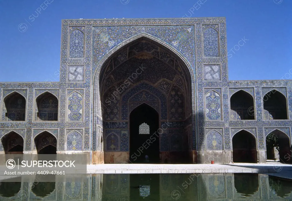 Iran. Isfahan. Iman Mosque Isfahan or The Shah Mosque. Safavi period (Shah Abbas I of Persia). 17th century.