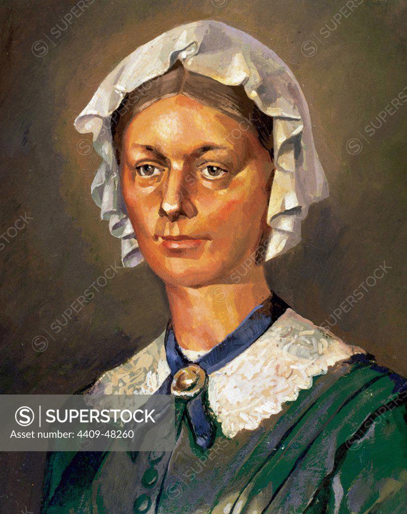 Florence Nightingale 1820 1910 English Nurse Writer And Statistician Superstock 1228
