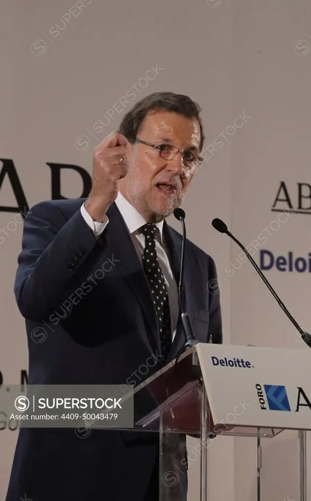 Madrid, 10/06/2015. Abc Deloitte Forum, with the president of the government Mariano Rajoy. Photo: Jaime García Archdc.