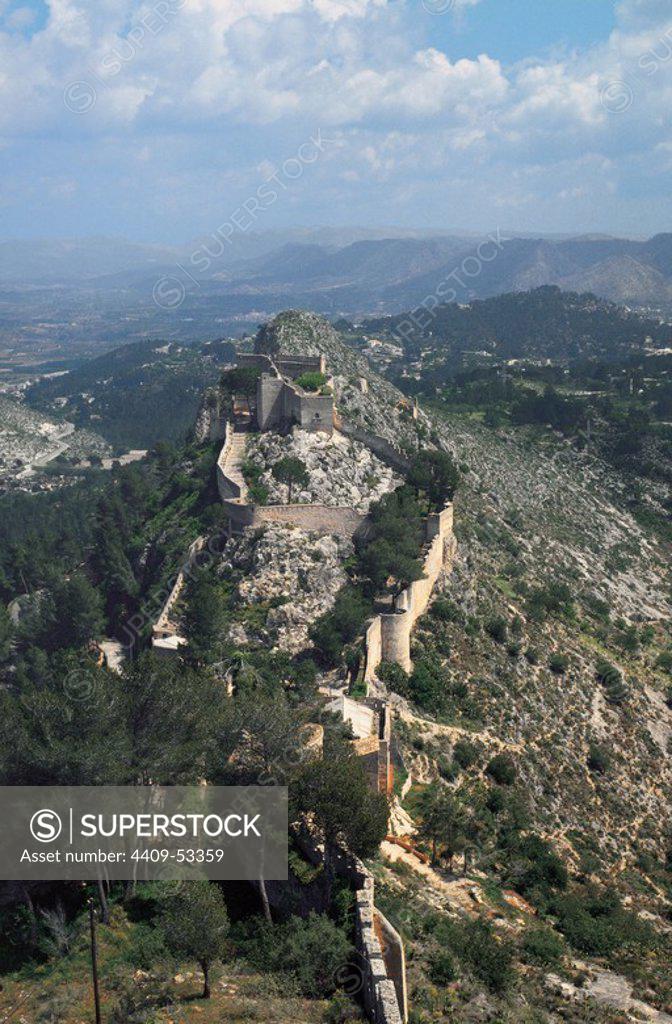 Arte Gotico Espa A Castillo De Jativa Y Sector De Murallas Denominado Tambi N Mayor O