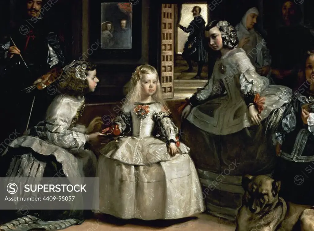 Las Meninas Ladies in Waiting 1656. Painting by Diego Velazquez