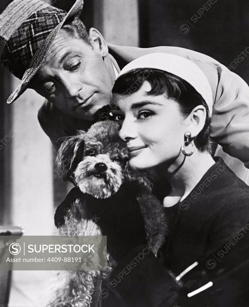 WILLIAM HOLDEN and AUDREY HEPBURN in SABRINA (1954), directed by BILLY WILDER.