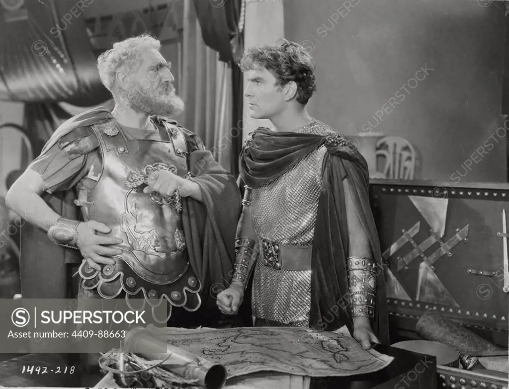 HENRY WILCOXON and C. AUBREY SMITH in CLEOPATRA (1934), directed by CECIL B DEMILLE.