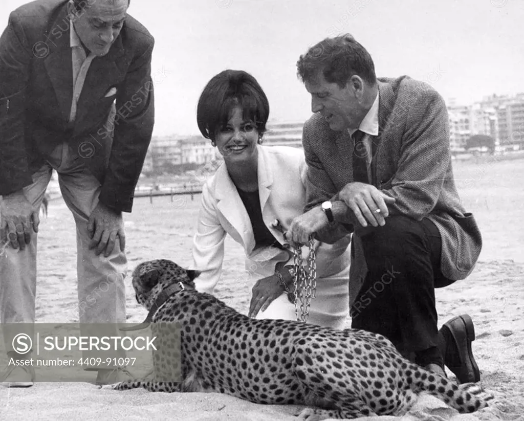 BURT LANCASTER; LUCHINO VISCONTI; CLAUDIA CARDINALE.