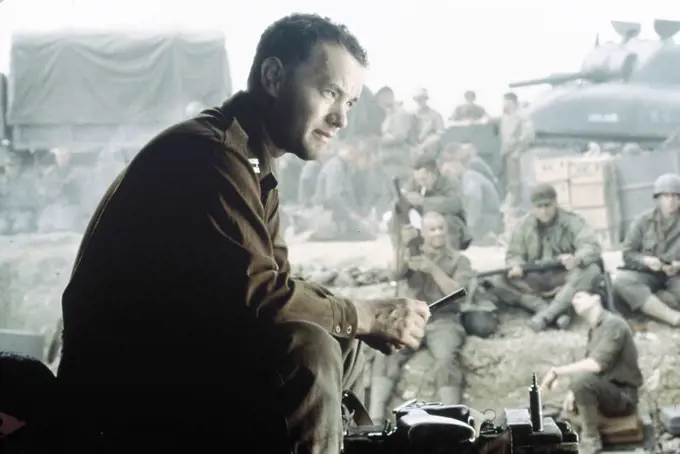 TOM HANKS in SAVING PRIVATE RYAN (1998), directed by STEVEN SPIELBERG.