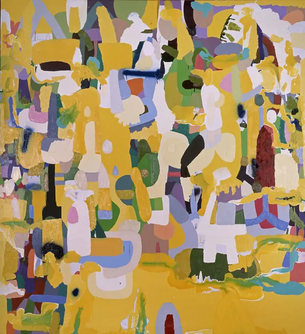 'Forest', 2006, Oil on canvas, 220 x 200 cm. Author: FEDERICO HERRERO (1978-). Location: GALERIA JUANA DE AIZPURU. MADRID. SPAIN.