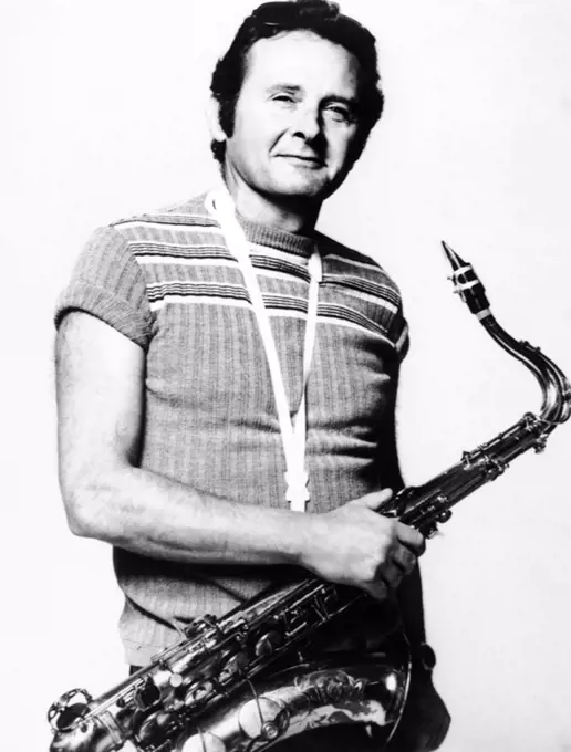 American jazz saxophone player Stan Getz.