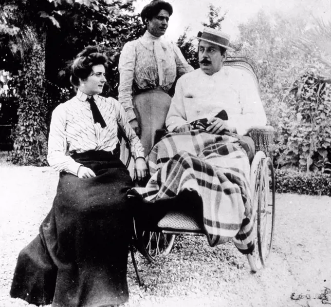 Giacomo Puccini with his sweetheart Lucca a Torre del Lago.