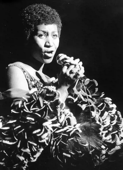 American singer Aretha Franklin.