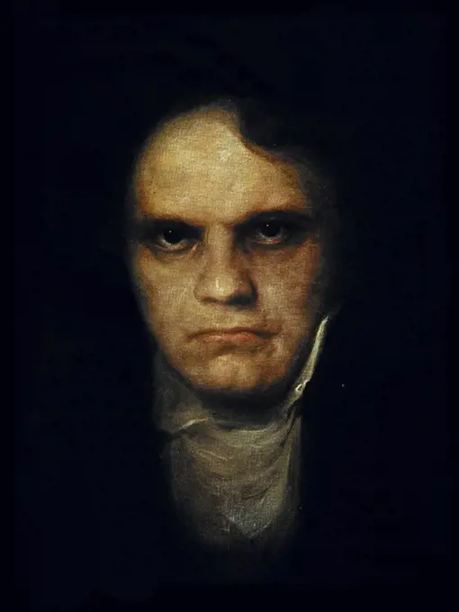 Beethoven, Ludwig Van (1770-1827); compositor alemán de origen flamenco; Pintura de H. Torggler.