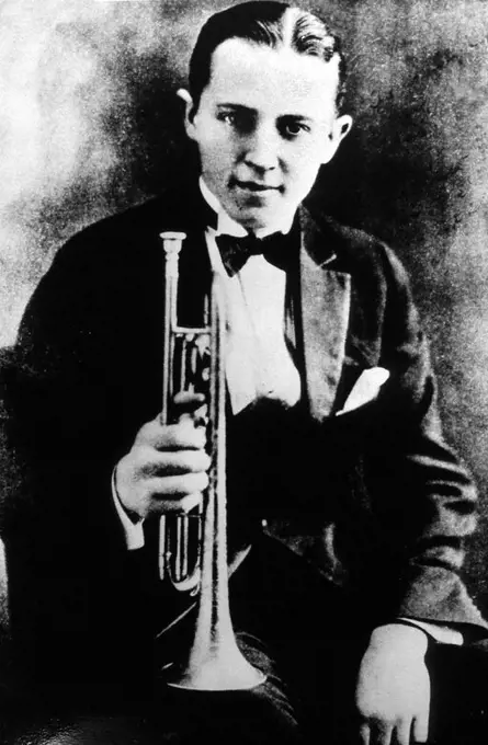 Bix Beiderbecke, American jazz cornetist, jazz pianist, and composer. 1924.