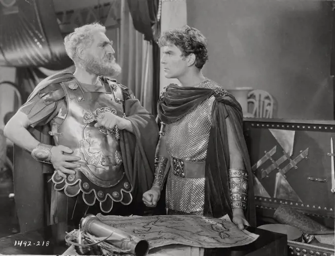 HENRY WILCOXON and C. AUBREY SMITH in CLEOPATRA (1934), directed by CECIL B DEMILLE.