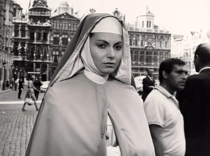 ROSANNA SCHIAFFINO in A NUN AT THE CROSSROADS (1967) -Original title: ENCRUCIJADA PARA UNA MONJA-, directed by JULIO BUCHS.