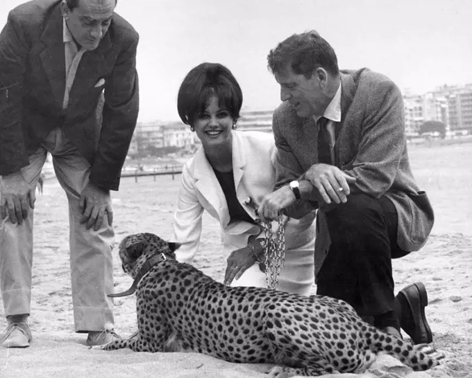 BURT LANCASTER; LUCHINO VISCONTI; CLAUDIA CARDINALE.