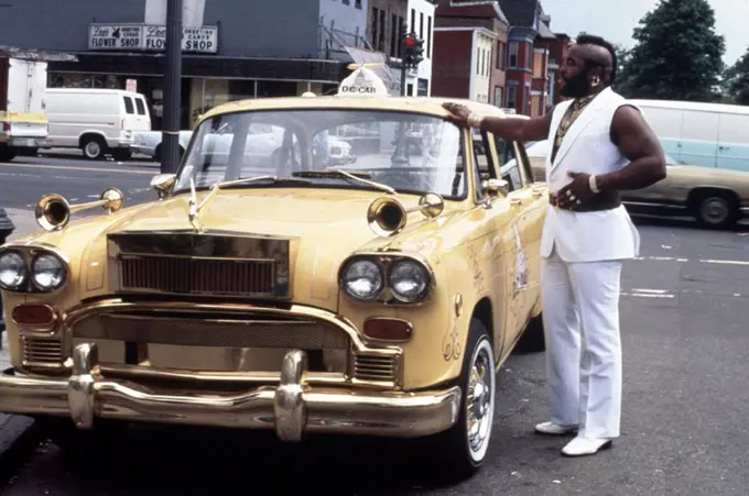 MR. T in D. C. CAB (1983), directed by JOEL SCHUMACHER.