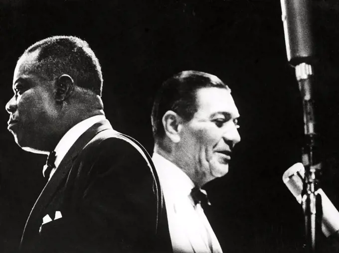 LOUIS ARMSTRONG in JAZZ ON A SUMMER'S DAY (1960), directed by BERT STERN.