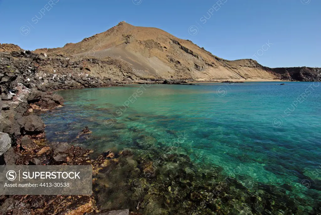 Coast of Bartolome Island Galapagos