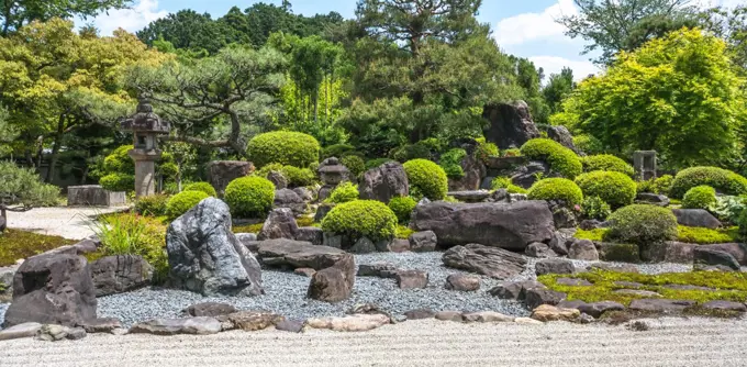 Garden of Temple Myomanji, Kyoto, Japon