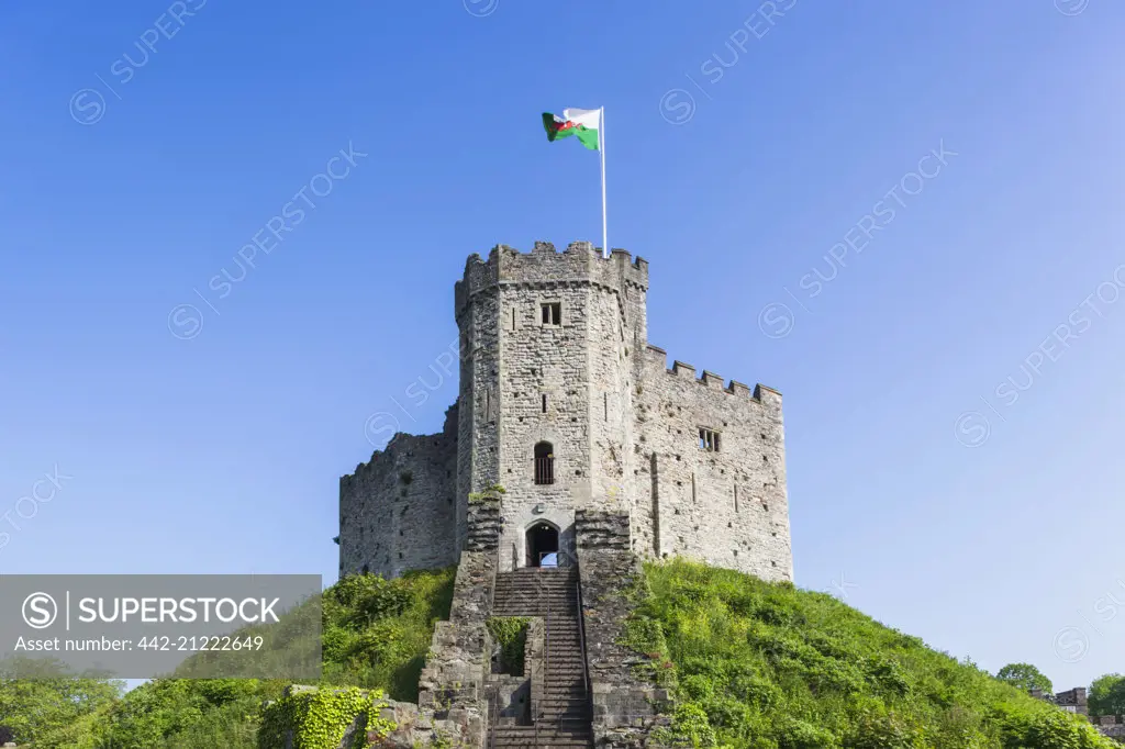 Wales, Cardiff, Cardiff Castle, The Norman Keep