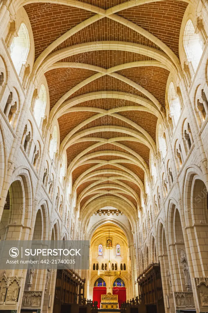 England, Devon, Buckfast Abbey, Interior View