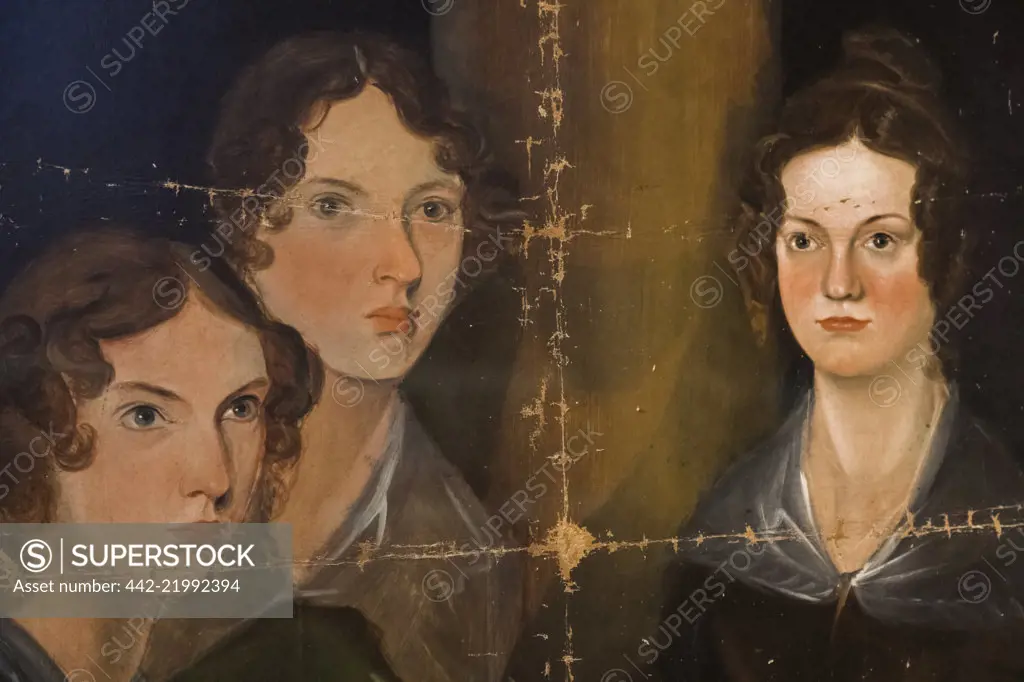 Portrait of The Bronte Sisters by Patrick Branwell Bronte dated 1834