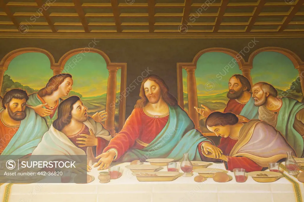 Painting of The Last Supper by Luigi Diacobe, Church Museum, San Agustin Church, Intramuros, Manila, Philippines