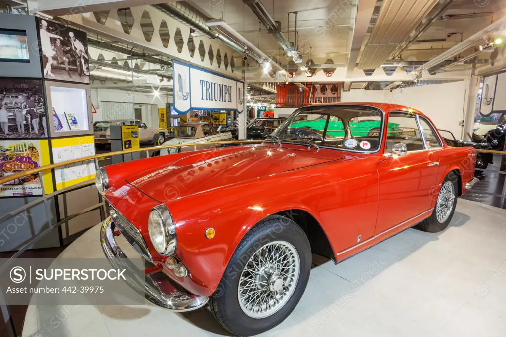 UK, England, Warwickshire, Coventry, Coventry Transport Museum, 1962 Triumph Italia Motorcar