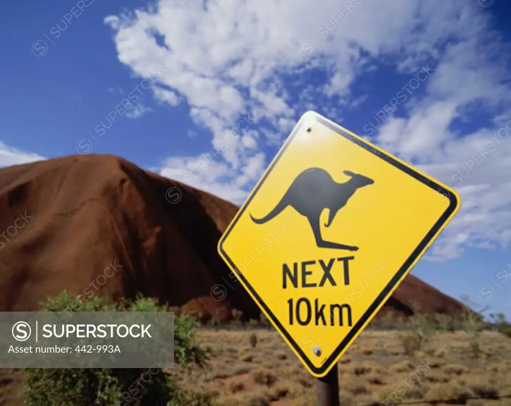 Kangaroo sign, Australia