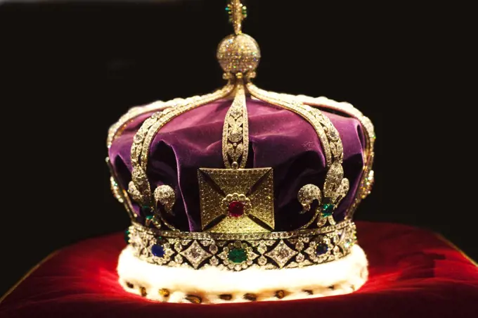 Close-up of a crown, Imperial State Crown, Tower of London, London, England