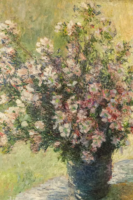 Painting titled Vase of Flowers by Claude Monet dated 1881-82