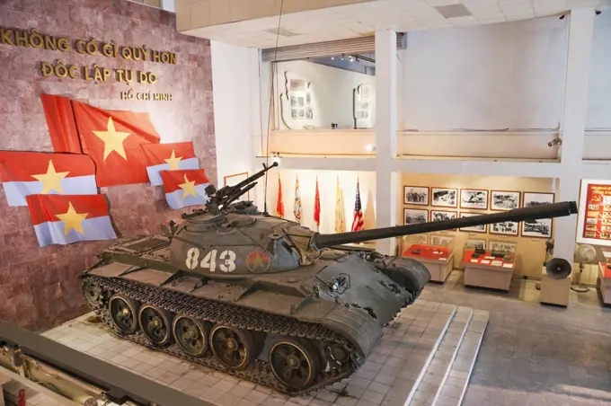 T-54B tank in a museum, Vietnam Military History Museum, Hanoi, Vietnam