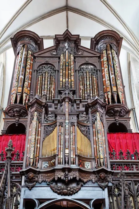 England, Gloucestershire, Gloucester, Gloucester Cathedral, Pipe Organ