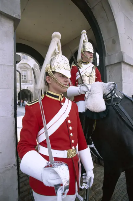 Two horse guards, London, England